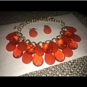 Statement Necklace and Earrings